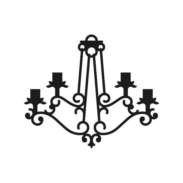 Vector illustration of Candle and Candlestick