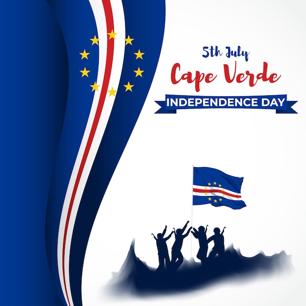 Vector illustration for cape verde independence day