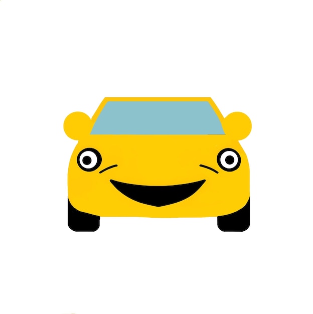 Vector vector illustration of car emoji