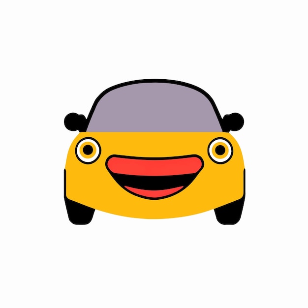 Vector vector illustration of car emoji