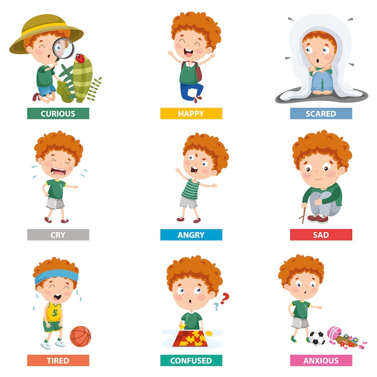 Vector vector illustration of cartoon character
