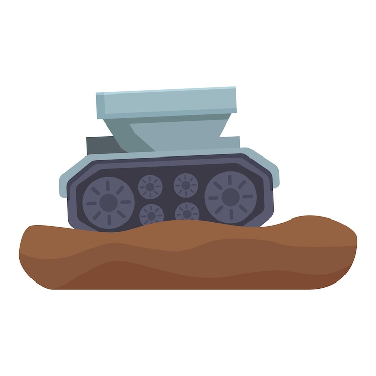 Вектор векторная иллюстрация мультфильма "танк"