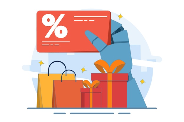 vector illustration cashback and customer loyalty program concept and shopping discount vouchers