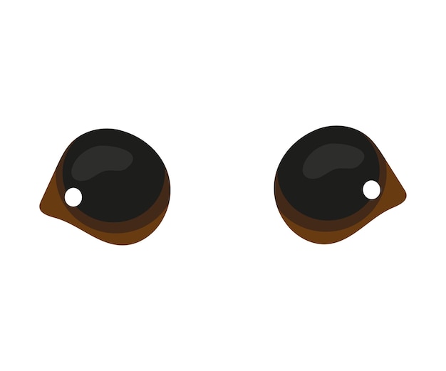 Vector illustration of Cat and Dog Eyes