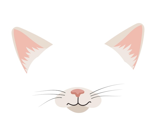 Vector illustration of Cat Mask