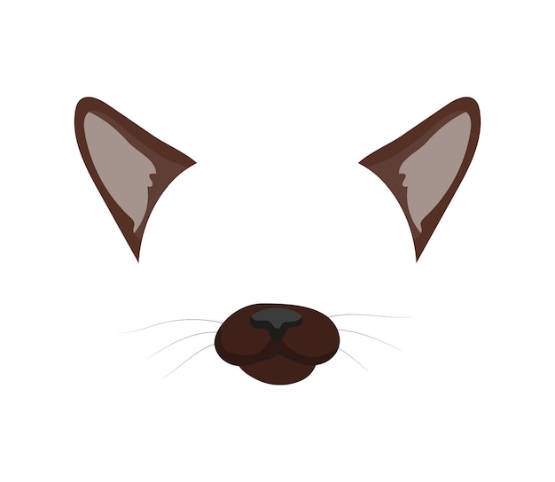 Vector illustration of Cat Mask