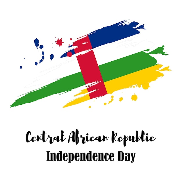 Vector illustration for Central African Republic Independence Day