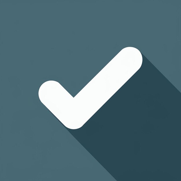 Vector illustration of checkmark flat design