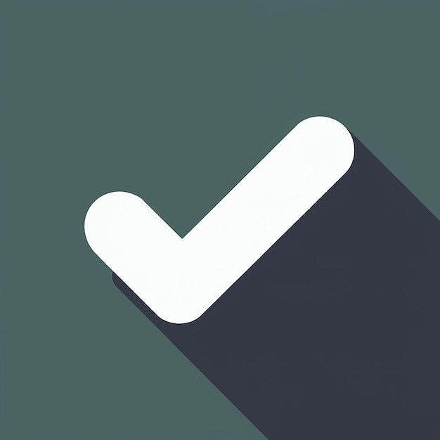 Vector vector illustration of checkmark flat design