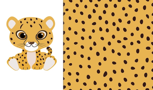 Vector vector illustration of cheetah