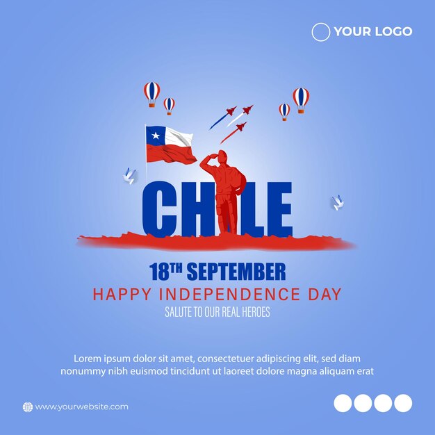 Vector illustration for Chile Independence Day