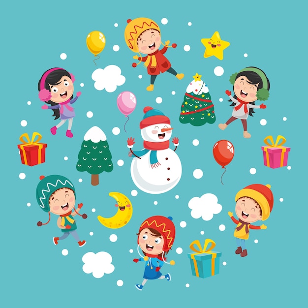 Vector illustration of christmas