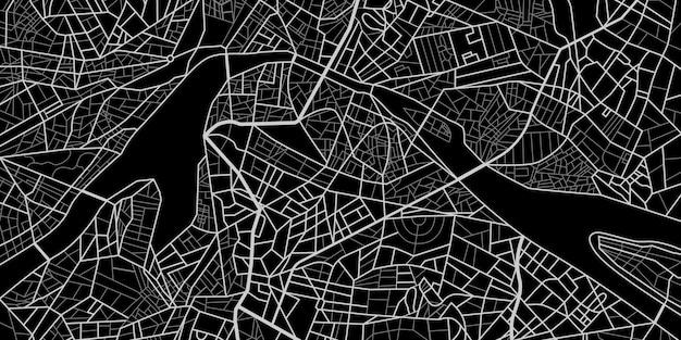 Vector vector illustration city map scheme of roads