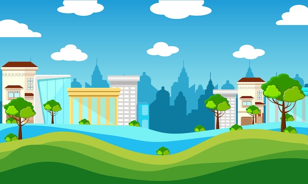 Vector illustration of city 