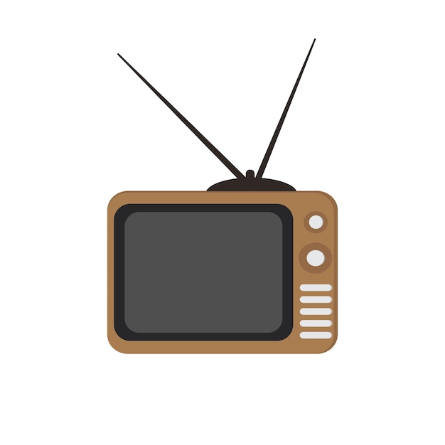 Vector illustration of classic tv icon template