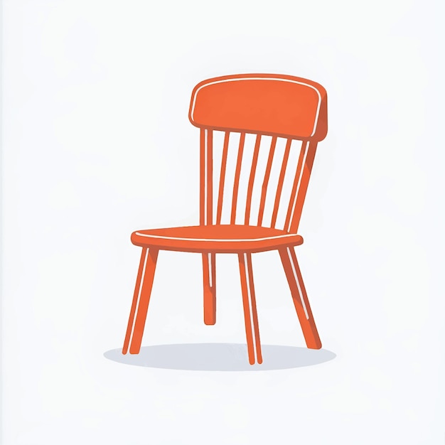 Vector vector illustration of classic wooden chair