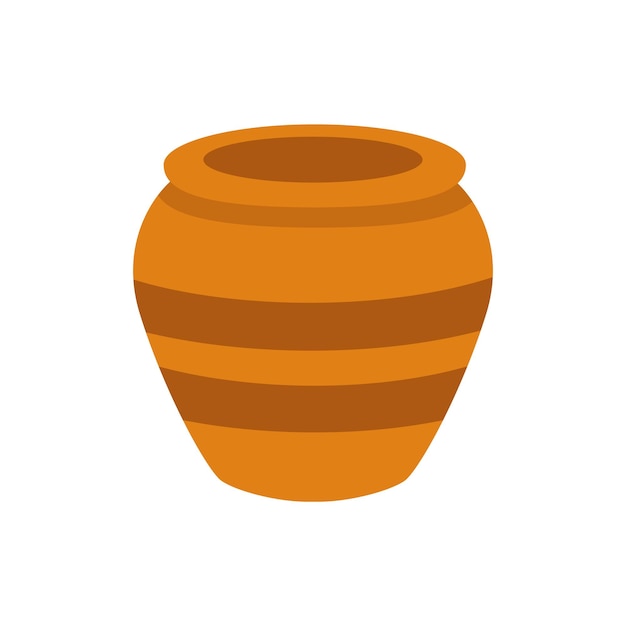 Vector illustration of Clay pot