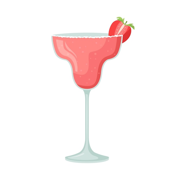 Vector illustration of a club alcoholic cocktail margaritas