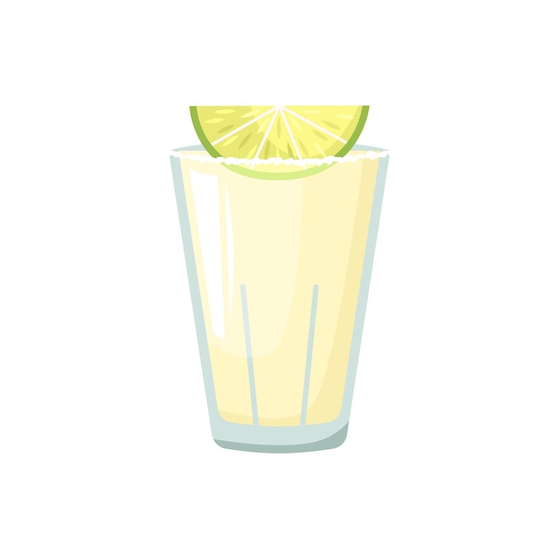 Vector vector illustration of a club alcoholic cocktail tequila