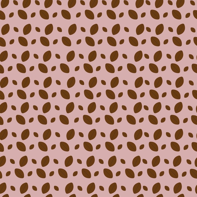 vector illustration of coffee bean pattern including seamless.Hand drawn coffee bean vector.