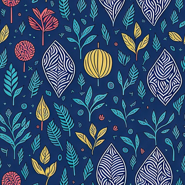 Vector Illustration of Colorful Doodle Delights on a Bright Background