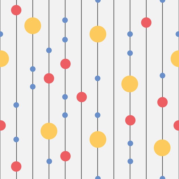 ベクトルイラストカラフルな幾何学的なパターン背景の線と円