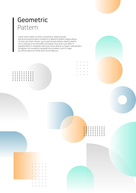 Vector illustration of colorful geometric pattern