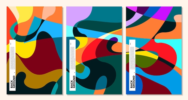 Vector Illustration colorful liquid and fluid abstract for banner template