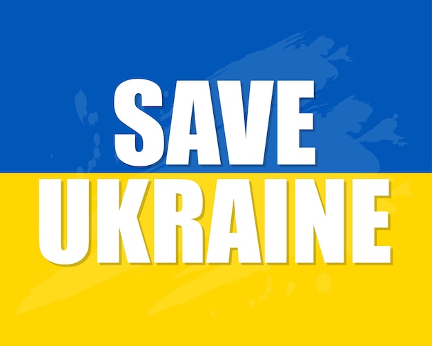 Баннер концепции векторной иллюстрации для военного конфликта в Украине