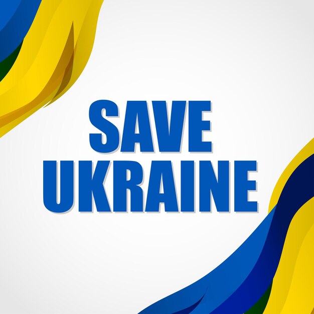 Vector illustration concept banner for Ukraine war conflict