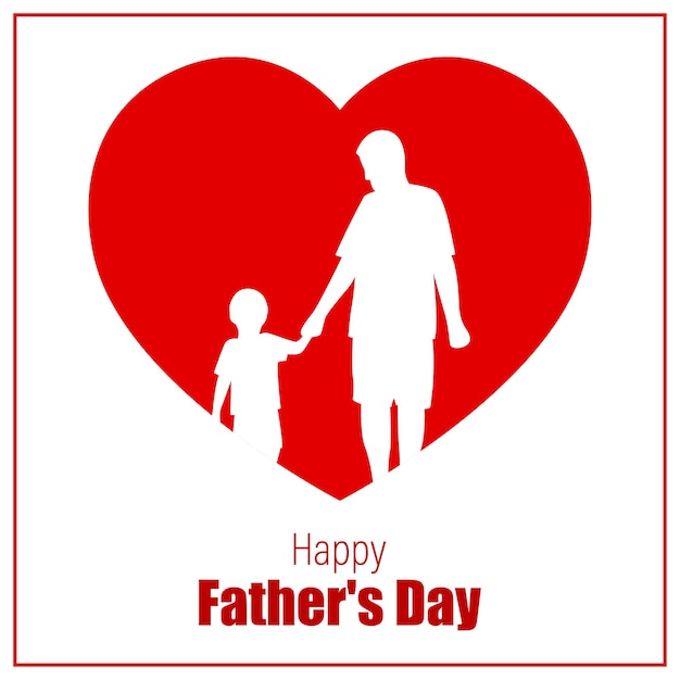 Vector illustration concept of Happy Fathers day greeting