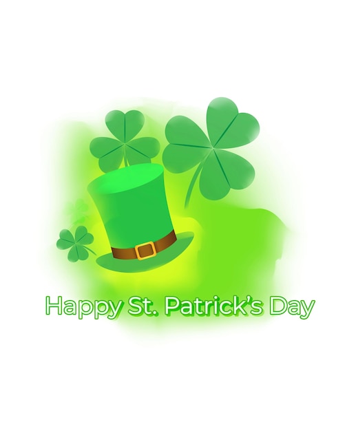 Vector illustration concept of happy st patrick's day greeting