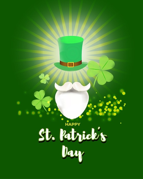 Vector illustration concept of Happy St Patrick's Day greeting