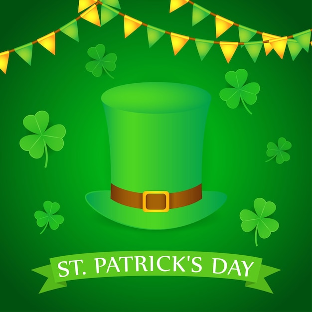 Vector illustration concept of Happy St Patrick's Day greeting