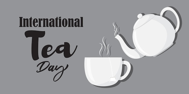 Vector illustration concept of International Tea Day