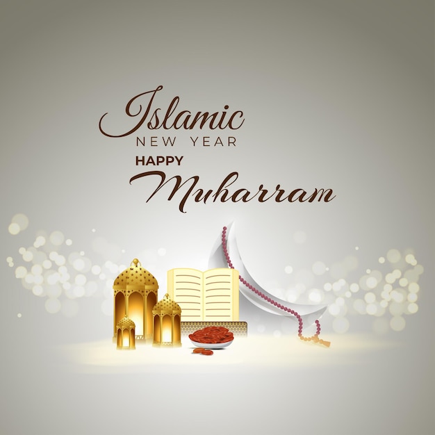 Vector illustration concept of Islamic new year Hijri year