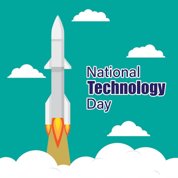 Vector illustration concept of National Technology Day in India