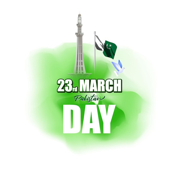 Vector illustration concept of Pakistan day banner