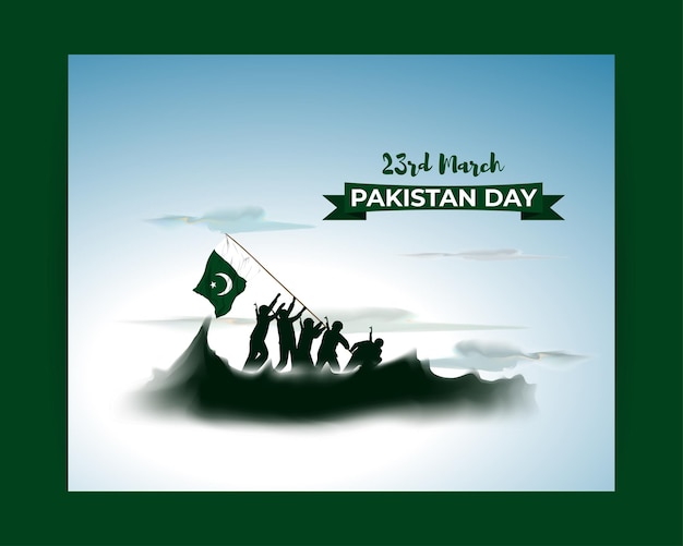 Vector illustration concept of Pakistan day