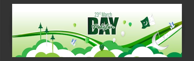 Vector illustration concept of Pakistan day