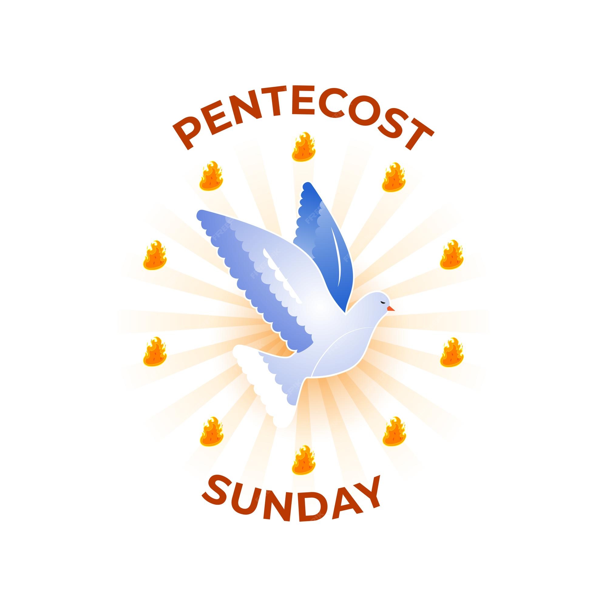Premium Vector Vector illustration concept of Pentecost Sunday