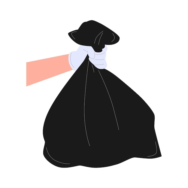 vector illustration of the concept of people throwing rubbish