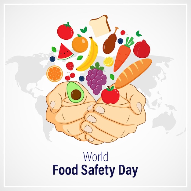 Vector illustration concept of World Food Safety Day banner