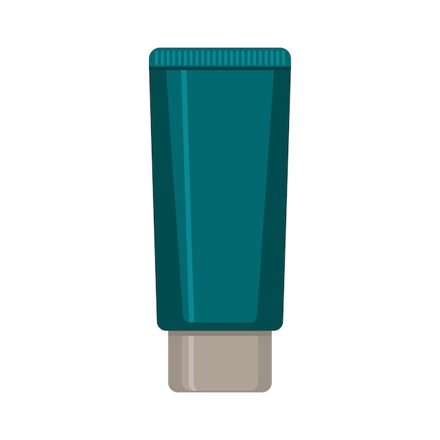 Vector vector illustration of cosmetic tube on a white background