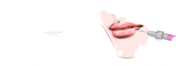 Vector illustration. cosmetology and beauty injections.