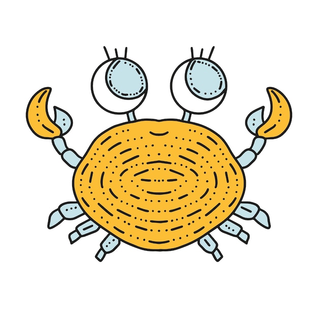 Vector illustration of crab