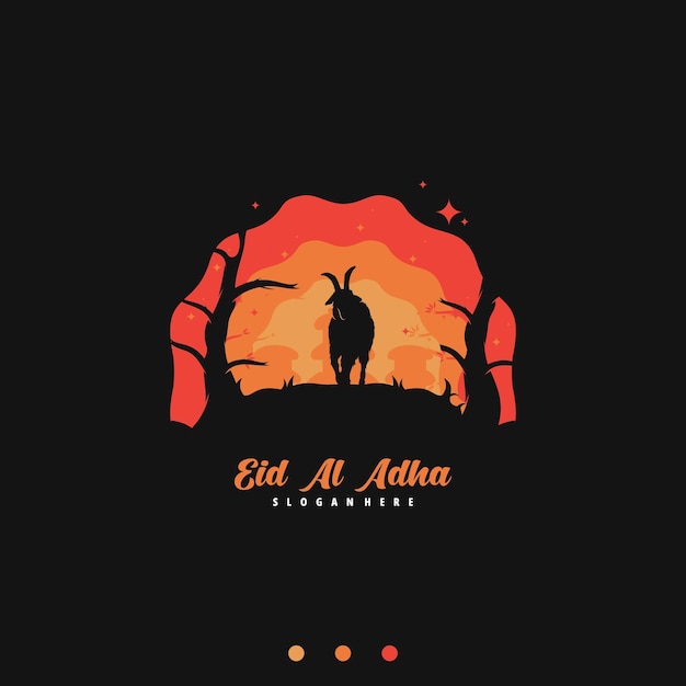 Vettore illustrazione vettoriale del concetto di design creativo eid al adha