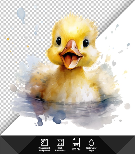 Vector vector illustration cute baby duck