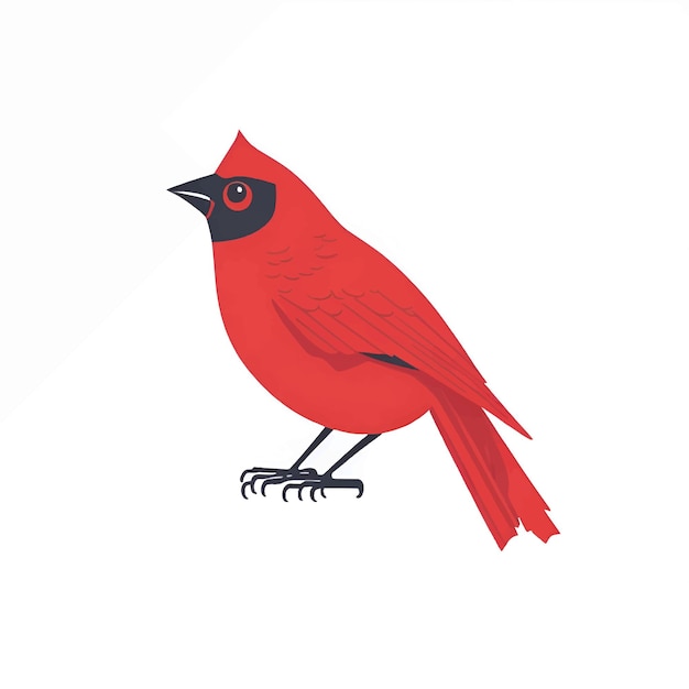 Vector vector illustration of cute cardinal bird