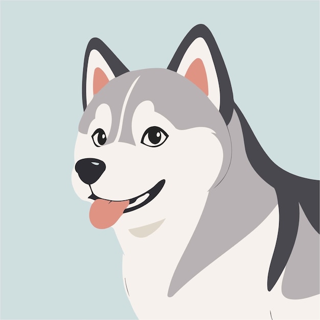 Vector vector illustration of a cute dog for children book